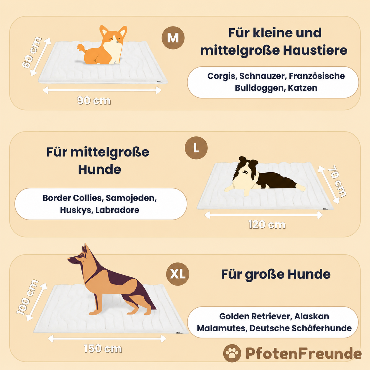 Coole Pfoten - Hunde Kühlmatte