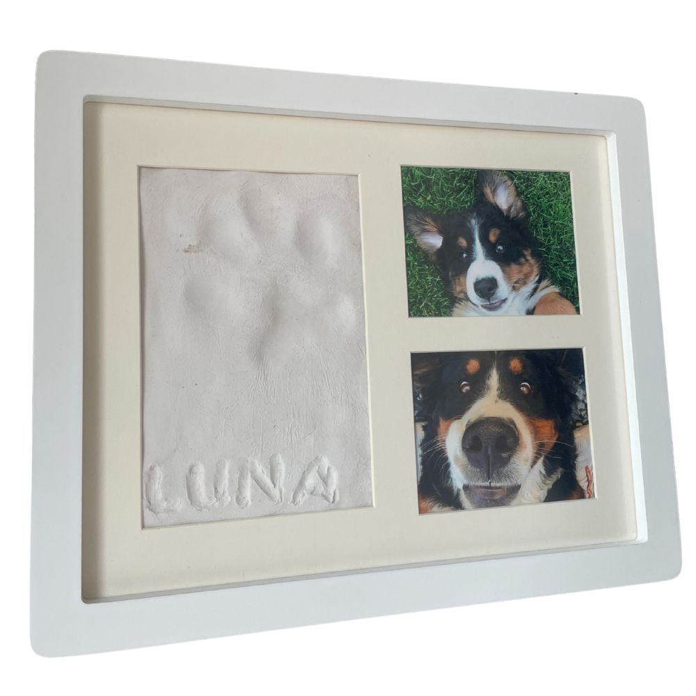 Pfotenrahmen - individueller Pfotenabdruck mit Bildern