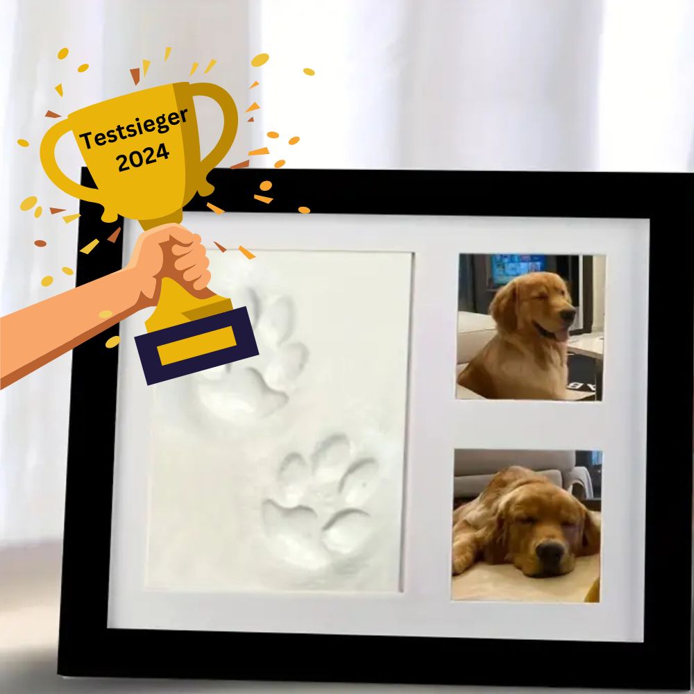 Pfotenrahmen - individueller Pfotenabdruck mit Bildern
